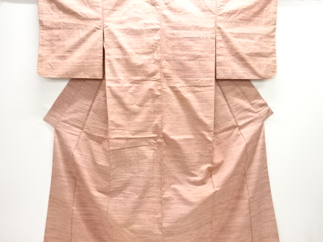 JAPANESE KIMONO / ANTIQUE KIMONO / SILK / TSUMUGI / WOVEN STRIPE